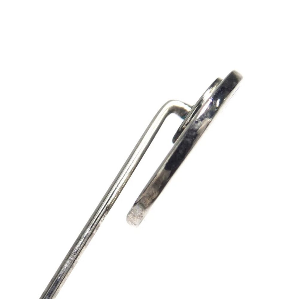 Auth HERMES Selle Pin Brooch Silver Metal - Picture 7 of 9